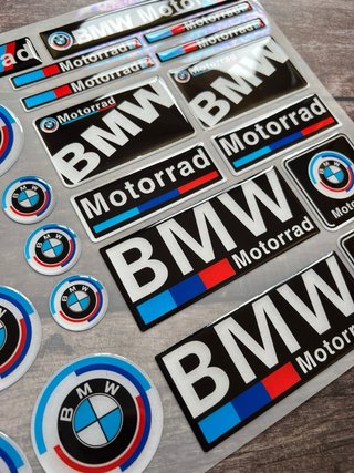 KIT PEGATINAS VINILO DE GEL BMW MOTORRAD LOGO GS