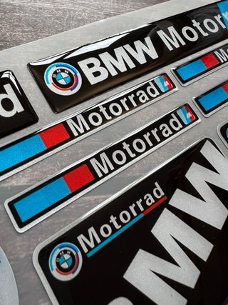 KIT PEGATINAS VINILO DE GEL BMW MOTORRAD LOGO GS