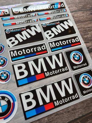 KIT PEGATINAS VINILO DE GEL BMW MOTORRAD LOGO GS