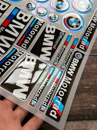 KIT PEGATINAS VINILO DE GEL BMW MOTORRAD LOGO GS