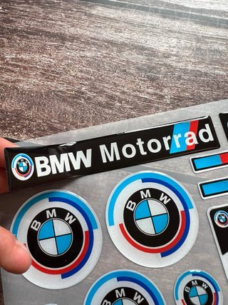 KIT PEGATINAS VINILO DE GEL BMW MOTORRAD LOGO GS