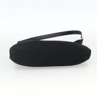 FENDI Mamma Baguette Shoulder Bag Nylon Black
