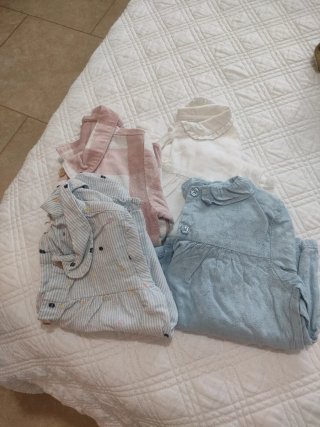 Lote de 4 camisas para bebé