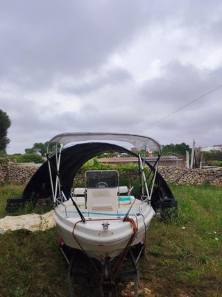 Barca Open 450 con remolque y motor