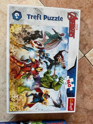Lote 4 Puzzles Superhéroes Marvel