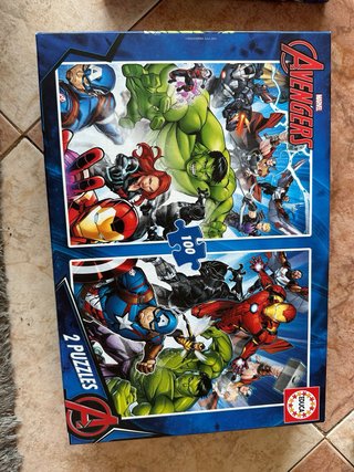 Lote 4 Puzzles Superhéroes Marvel