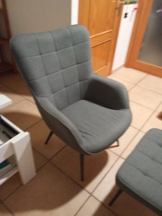 Sillón y reposapiés Jysk tlf contacto 623331537