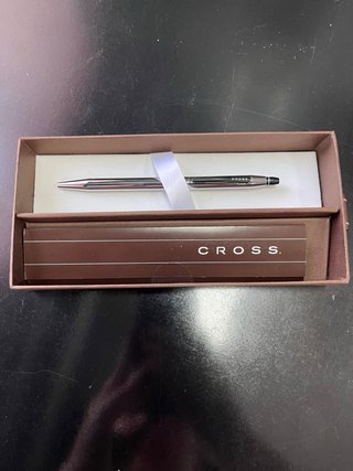 Bolígrafo Cross plateado