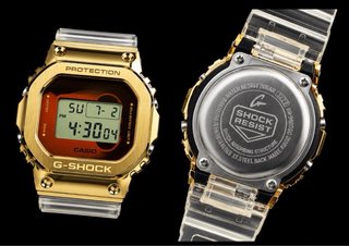 Reloj Casio G-Shock Dorado Transparente