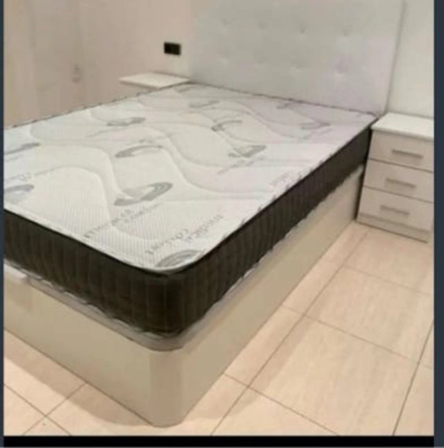 Canapé abatible madera con colchón