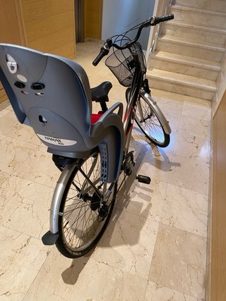 Bici paseo con silla porta bebé