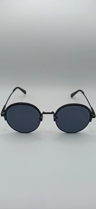 Gafas de sol redondas negras Steenbolk