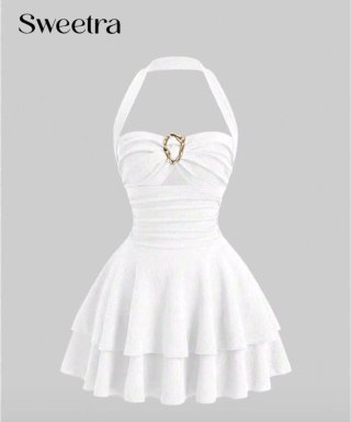 Vestido Blanco Juvenil. Talla S