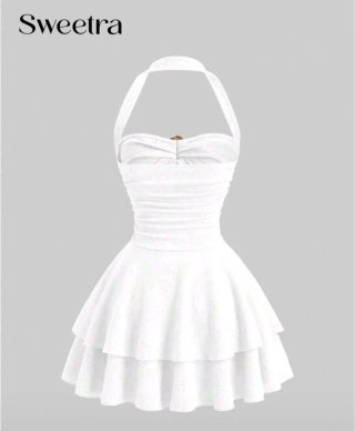 Vestido Blanco Juvenil. Talla S