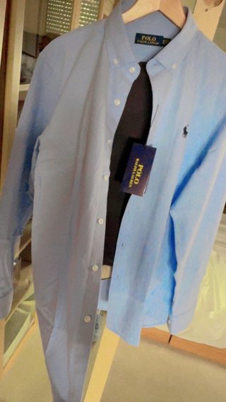 Camisa Polo Ralph Lauren azul hombre