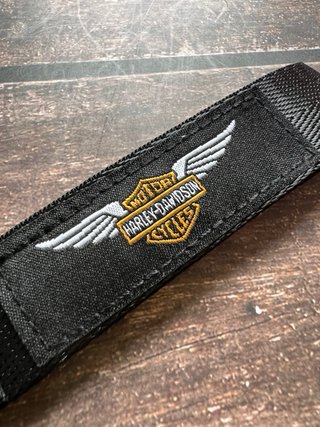 LLAVERO BORDADO HARLEY DAVIDSON MOTORCYCLES LOGO