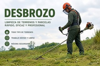 Desbroce y limpieza de parcela