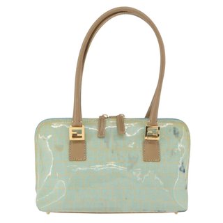 FENDI Zucchino Canvas Hand Bag Coated Canvas