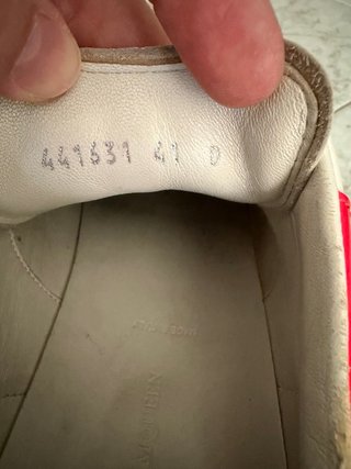 Sneakers Alexander McQueen Uomo Bianche Rosse