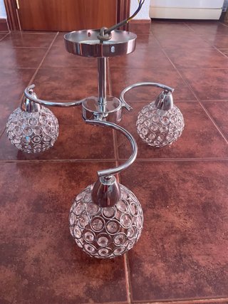 Lámpara de techo cristal roca LED