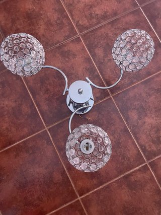 Lámpara de techo cristal roca LED