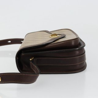 BALENCIAGA Shoulder Bag Coated Canvas Gold Beige
