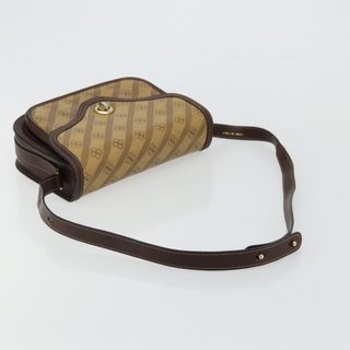 BALENCIAGA Shoulder Bag Coated Canvas Gold Beige