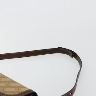 BALENCIAGA Shoulder Bag Coated Canvas Gold Beige