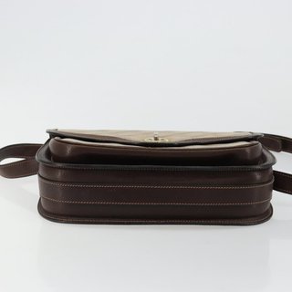 BALENCIAGA Shoulder Bag Coated Canvas Gold Beige