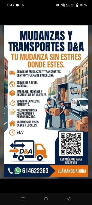 Mudanzas y trasportes en BARCELONA. Servicio expre