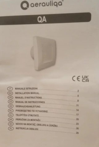 Aspirador extractor axial diámetro 90 mm – 11 W