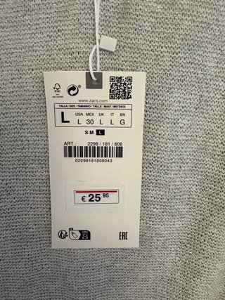 Falda Zara Hilo Metalizado Talla L