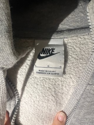 Chaqueta Nike Gris con Cremallera