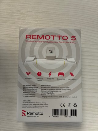 Cargador Inalámbrico Mando PS5 REMOTTO