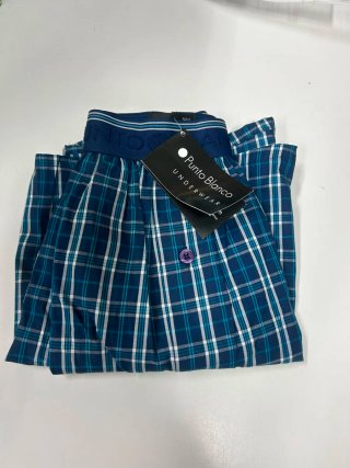 Calzoncillo Punto Blanco Talla 52 Azul