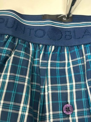 Calzoncillo Punto Blanco Talla 52 Azul