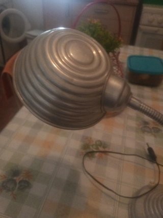 Flexo de mesa vintage de aluminio