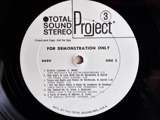 Vinilo LP Sears Project 3 Total Sound Stereo Demo