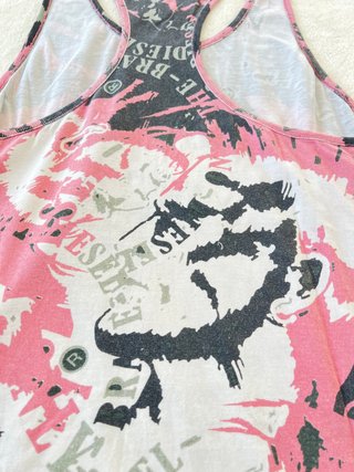 Camiseta sin mangas Diesel con estampado