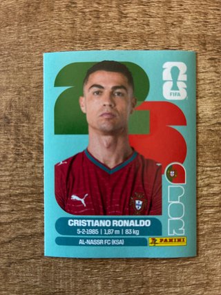 Cromo Cristiano Ronaldo Mundial FIFA