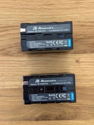 Pack NP-F960/F970 baterías y cargador