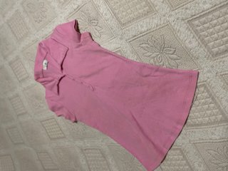 Camiseta polo rosa niña