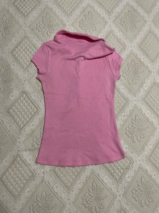 Camiseta polo rosa niña