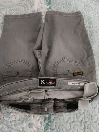 Pantalones cortos vaqueros grises Kaporal