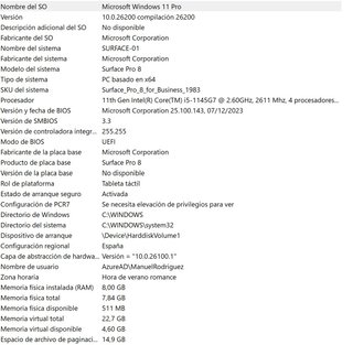 Microsoft Surface Pro 8 Gris