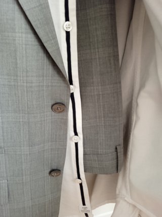 Traje gris talla 46 americana / 38 pantalón