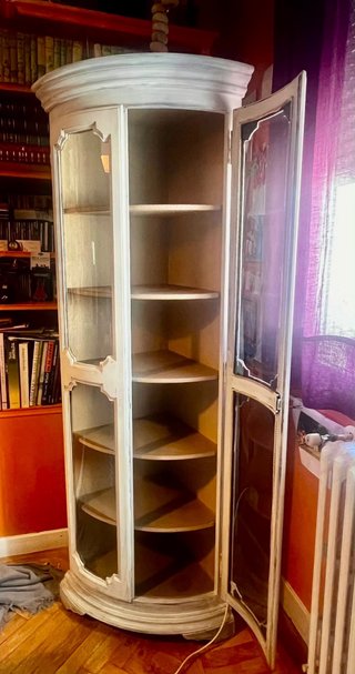 Vetrina angolare vintage