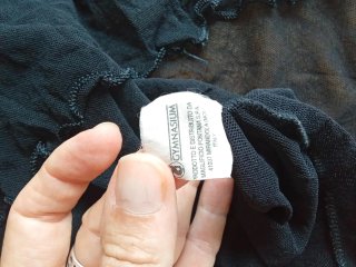 Camiseta Malla Transparente Negra Talla M