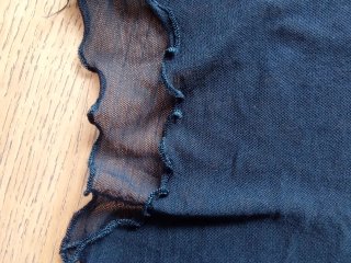 Camiseta Malla Transparente Negra Talla M