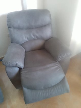 Sillón relax eléctrico gris